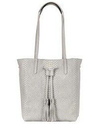 GiGi New York Hannah Personalized Python Embossed Leather Tote