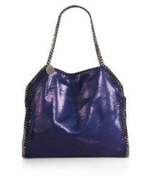 Stella McCartney Metallic Faux Python Baby Bella Tote