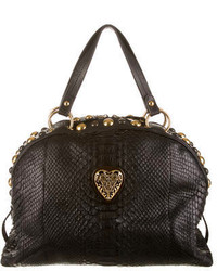 Gucci Python Babouska Crest Dome Bag