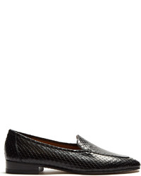 The Row Adam Snakeskin Loafers