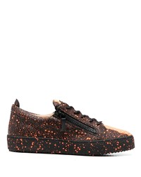 Giuseppe Zanotti Painterly Print Low Top Sneakers