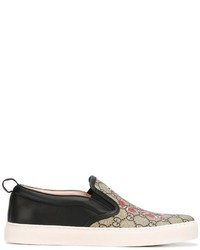 Gucci Gg Supreme Snake Slip On Sneakers