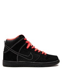 Nike Sb Dunk High Pro Black Atomic Red Sneakers