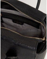 Pauls Boutique Bethany Black Snake Structured Tote
