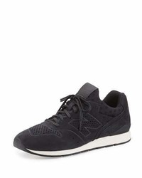 New Balance 696 Deconstructed Lace Up Sneaker Black