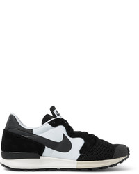 Nike Air Berwuda Leather Trimmed Mesh And Tech Canvas Sneakers
