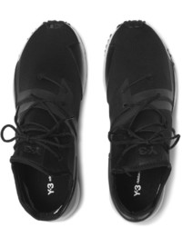 Y-3 Arc Rc Leather Trimmed Neoprene Sneakers