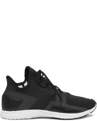 Y-3 Arc Rc Leather Trimmed Neoprene Sneakers