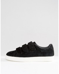 Puma Basket Velcro Soft Premium Sneakers In Black 36318501