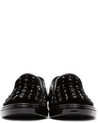 Jimmy Choo Black Bejeweled Grove Sneakers