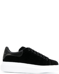 Alexander McQueen Black Suede Platform Sneakers