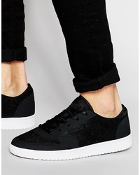 Asos Brand Sneakers In Black Mesh