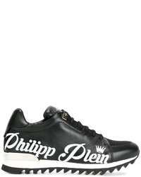 Philipp Plein Branded Lace Up Trainers