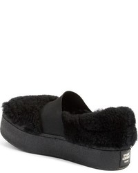Opening Ceremony Cici Curly Genuine Shearling Platform Sneaker