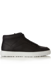 Etq Amsterdam High 1 Rubberized Leather Trainers