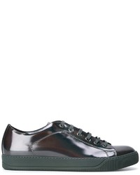 Lanvin High Shine Toe Capped Sneakers