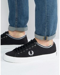 fred perry kendrick tipped cuff canvas