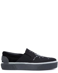 Lanvin Pull On Spider Design Sneakers