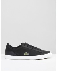 Lacoste Lerond Canvas Sneakers In Black