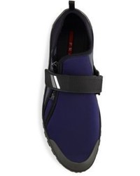 Prada Neoprene Side Zip Sneaker