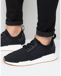 adidas Originals Nmd R1 Pk Sneakers In Black By1887