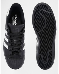 adidas Originals Superstar Sneakers In Black B27140