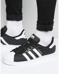 adidas Originals Superstar Sneakers In Black S75963