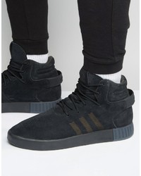 adidas Originals Tubular Invader Sneakers In Black S81797