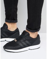 adidas Originals Zx Flux Sneakers In Black