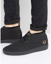 Fred Perry Shields Mid Wax Cotton Mid Sneakers