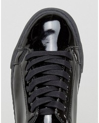 Asos Sneakers In Black Patent