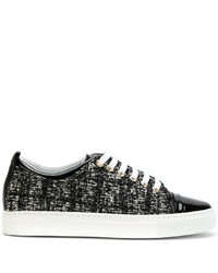 Lanvin Textured Lace Up Sneakers