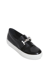 Tod's 20mm Double T Swarovski Patent Sneakers