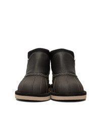 Suicoke Black And Brown Bee Boots