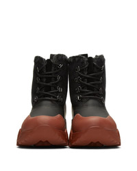 Mou Black Ntain Lace Up Boots