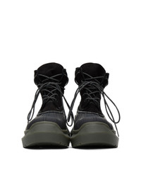 Undercover Black Panelled Boots