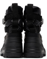 Moncler Black Summus Belt Chelsea Boots