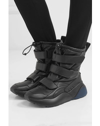 Stella McCartney Eclypse Logo Woven Faux Leather Snow Boots