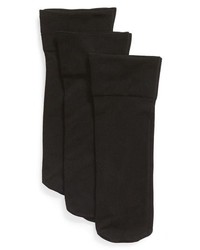 Nordstrom 3 Pack Opaque Ankle Socks