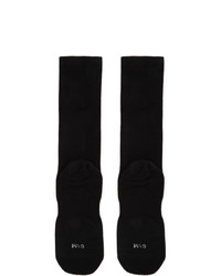 11 By Boris Bidjan Saberi Black Bamboo Logo Socks