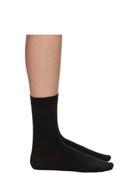 Wolford Black Cotton 80 Socks