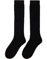 Fendi Black Cotton Macram Socks