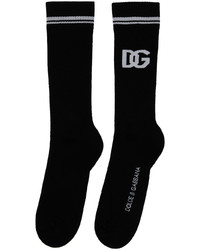 Dolce & Gabbana Black Dg Socks
