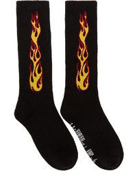Palm Angels Black Flames Socks