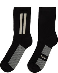Rick Owens Black Glitter Socks