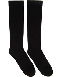 Rick Owens DRKSHDW Black Graphic Logo Socks