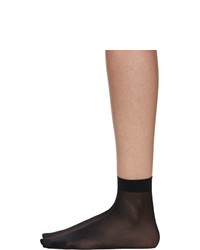 Wolford Black Individual 10 Ankle High Socks