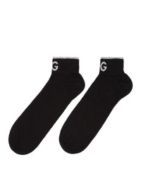 Dolce and Gabbana Black Jacquard Socks