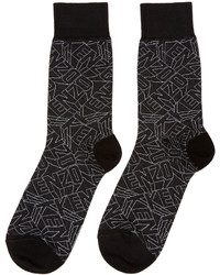 Kenzo Black Logo Socks