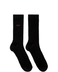 424 Black Logo Socks